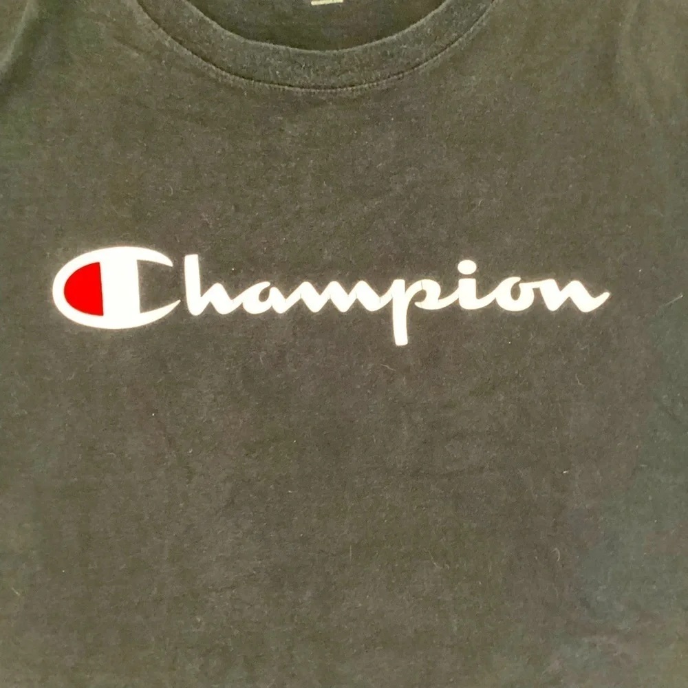 Champion Authentic Athleticwear Classic Logo T-Shirt Black Men's Large L - Picture 2 of 6